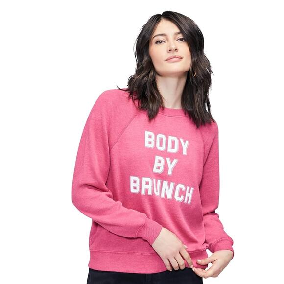 WILDFOX "Body By Brunch" Sommer Sweater Small NWT* - Picture 1 of 6